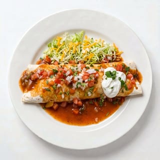 15. Steak or Pork Carnita Burrito