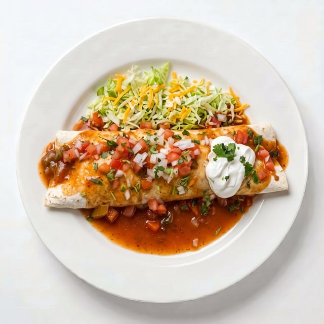 15. Steak or Pork Carnita Burrito.