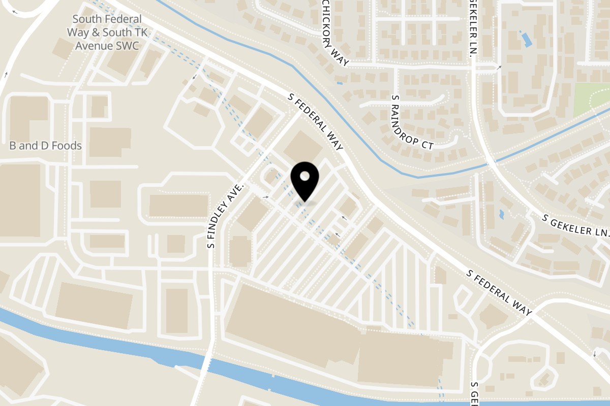 Map showing the location of Fiesta Guadalajara Boise on 3552 S Findley Ave in Boise